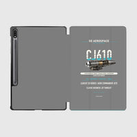 Thumbnail for CJ610 design on gray samsung tablet tablet case