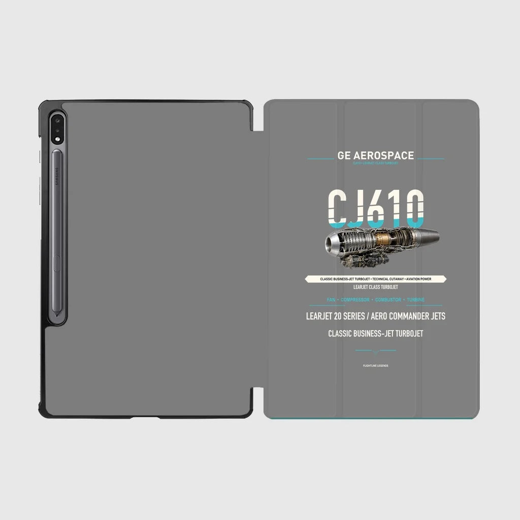 CJ610 design on gray samsung tablet tablet case