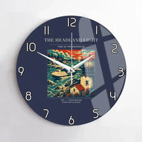 Thumbnail for VINTAGE G4078 - The Headland Light - Designed Wall Clocks design on navyblue no-frame