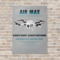 Thumbnail for Percepto Air Max vertical canvas print - no frame - light gray background