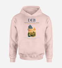 Thumbnail for Debrecen International Airport (DEB) design on pink hoodie single-side print