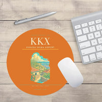 Thumbnail for Kikaiga Shima Airport (KKX) design on orange round mouse pad