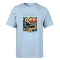 Thumbnail for VINTAGE G4151 - The Desert Mail Stop - Premium T-Shirt design on lightblue premium t shirt