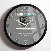 Thumbnail for TRENT 1000 TEN design on gray framed wall clock