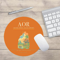 Thumbnail for Sultan Abdul Halim Airport (AOR) design on orange round mouse pad