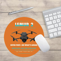 Thumbnail for BRINC LEMUR 2 design on orange round mouse pad
