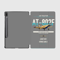 Thumbnail for Air Tractor AT-802F design on gray samsung tablet tablet case