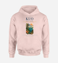 Thumbnail for Kuopio Airport (KUO) design on pink hoodie single-side print