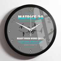Thumbnail for DJI Matrice 30 design on gray framed wall clock