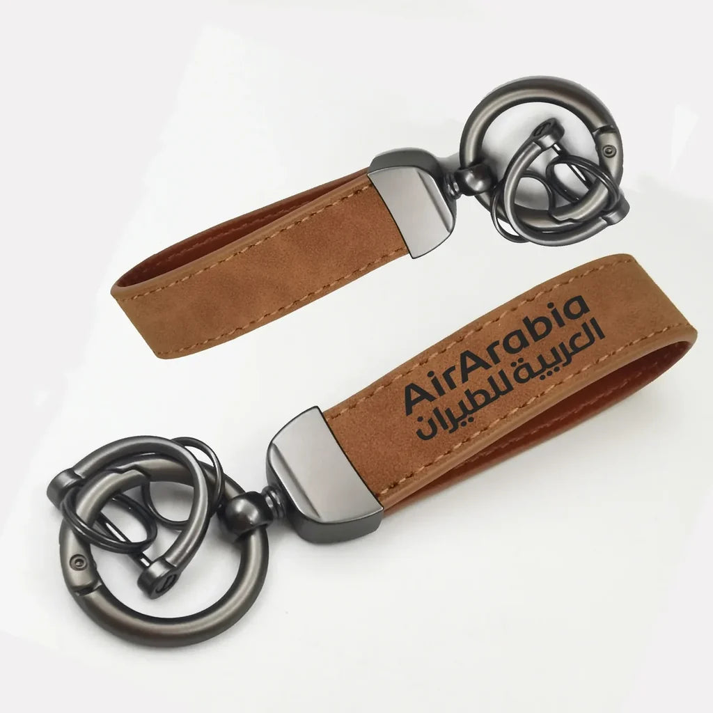 Air Arabia Horseshoe Buckle key chain, Camel
