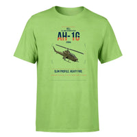 Thumbnail for Bell AH-1G Cobra design on light green t-shirt, single-side print