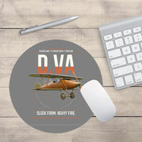 Thumbnail for Albatros D.Va design on gray round mouse pad