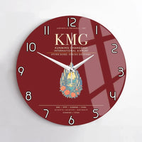 Thumbnail for Kunming Changshui International Airport KMG Wall-Clock No-Frame - Dark Red