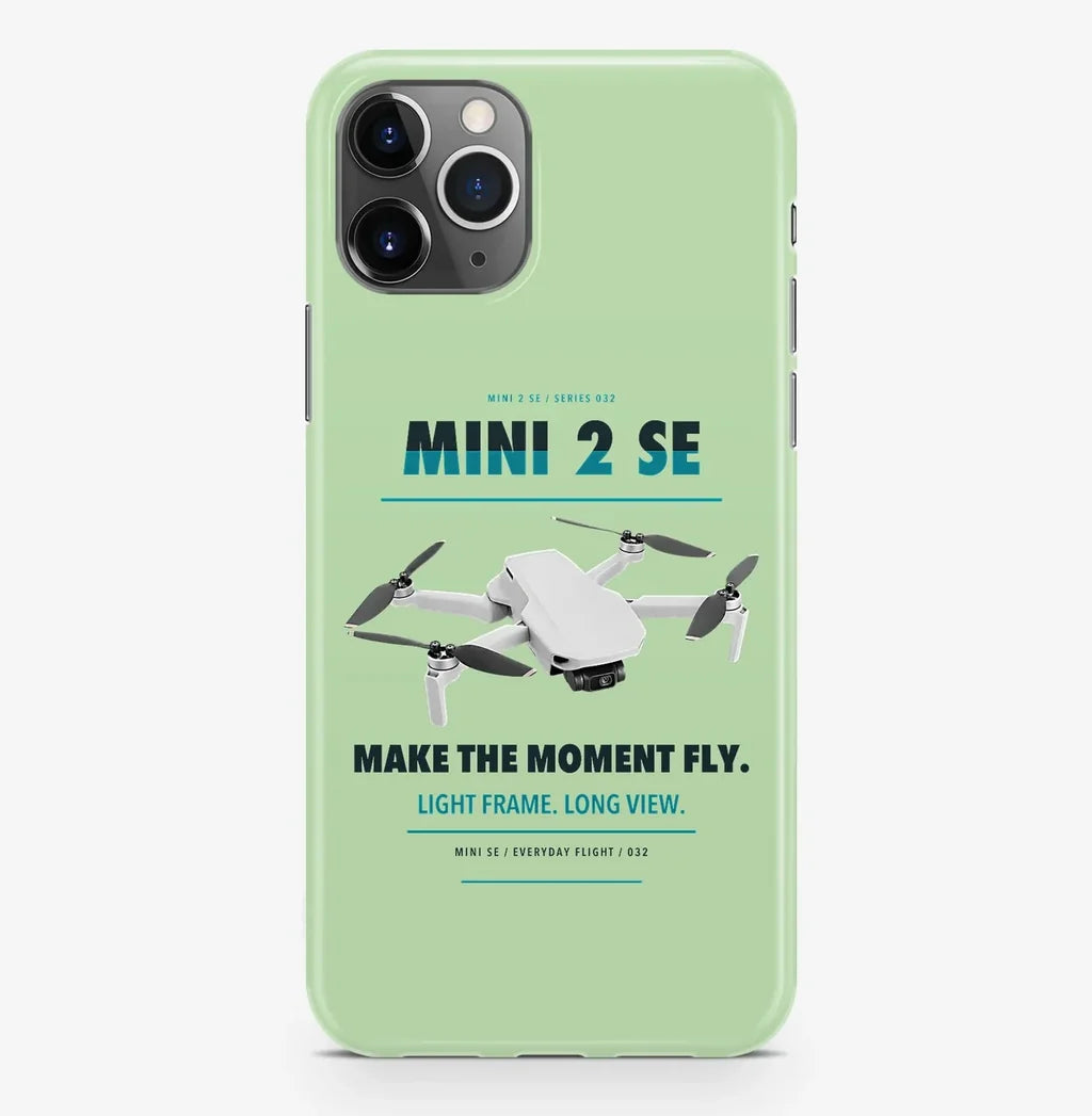 DJI Mini 2 SE Case ProMax design on light green iphone case promax