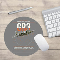 Thumbnail for Hawker Siddeley Harrier GR3 design on gray round mouse pad