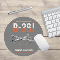 Thumbnail for B-36J Peacemaker design on gray round mouse pad
