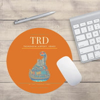 Thumbnail for Trondheim Airport Vrnes TRD Mouse-Pad Round - Orange