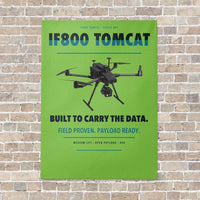Thumbnail for Inspired Flight IF800 Tomcat vertical canvas print - no frame - light green background
