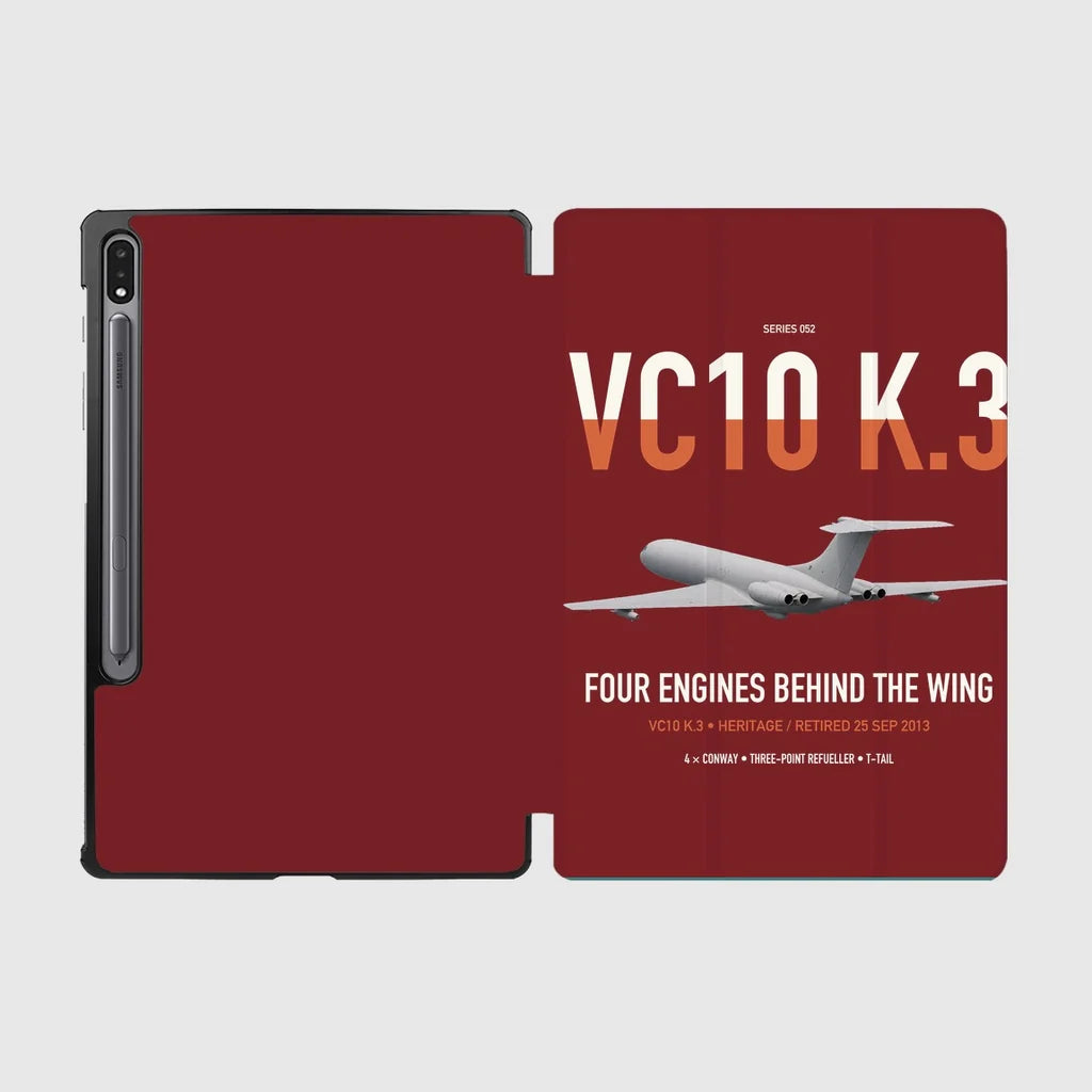Vickers VC10 K.3 design on dark red samsung tablet tablet case