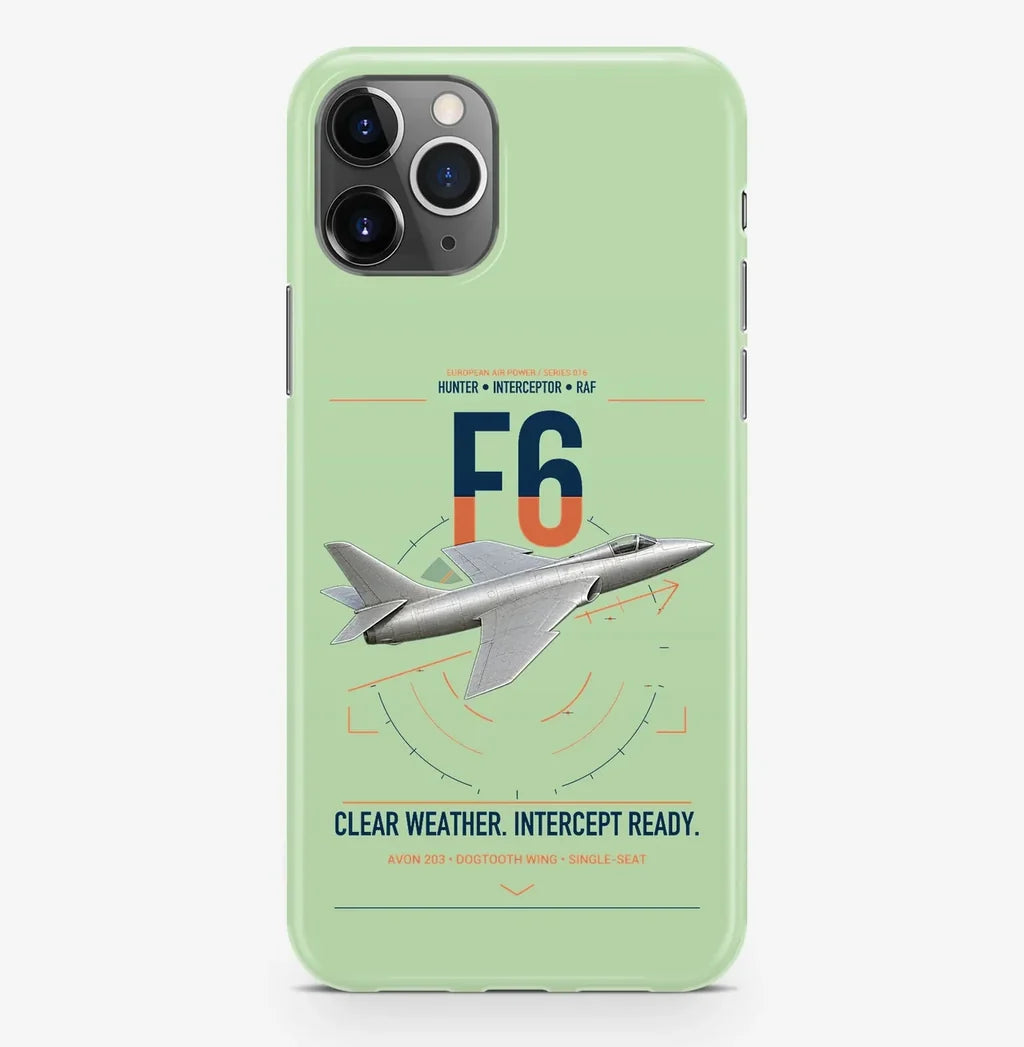 Hawker Hunter F6 design on light green magsafe iphone case, for iPhone Pro Max
