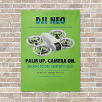 Thumbnail for DJI Neo vertical canvas print - no frame - light green background