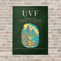 Thumbnail for Hewanorra International Airport UVF - Canvas Framed - Dark Green