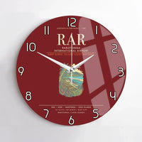 Thumbnail for Rarotonga International Airport RAR Wall-Clock No-Frame - Dark Red