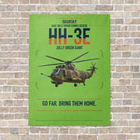 Thumbnail for Sikorsky HH-3E Jolly Green Giant vertical canvas print - no frame - light green background
