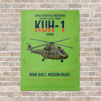 Thumbnail for Korea Aerospace Industries KUH-1 Surion vertical canvas print - no frame - light green background