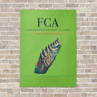 Thumbnail for Glacier Park International Airport FCA — Kalispell vertical canvas print - no frame - light green background