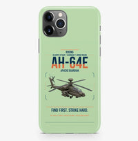 Thumbnail for Boeing AH-64E Apache Guardian design on light green magsafe iphone case, for iPhone Pro Max