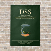 Thumbnail for Blaise Diagne International Airport DSS - Canvas Framed - Dark Green