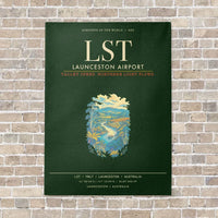 Thumbnail for Launceston Airport LST - Canvas Framed - Dark Green