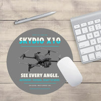 Thumbnail for Skydio X10 design on gray round mouse pad