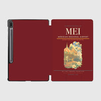 Thumbnail for Meridian Regional Airport (MEI) design on dark red samsung tablet tablet case
