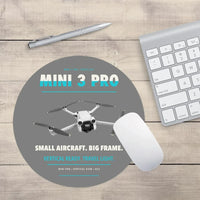 Thumbnail for DJI Mini 3 Pro design on gray round mouse pad