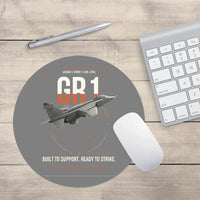 Thumbnail for SEPECAT Jaguar GR1 design on gray round mouse pad