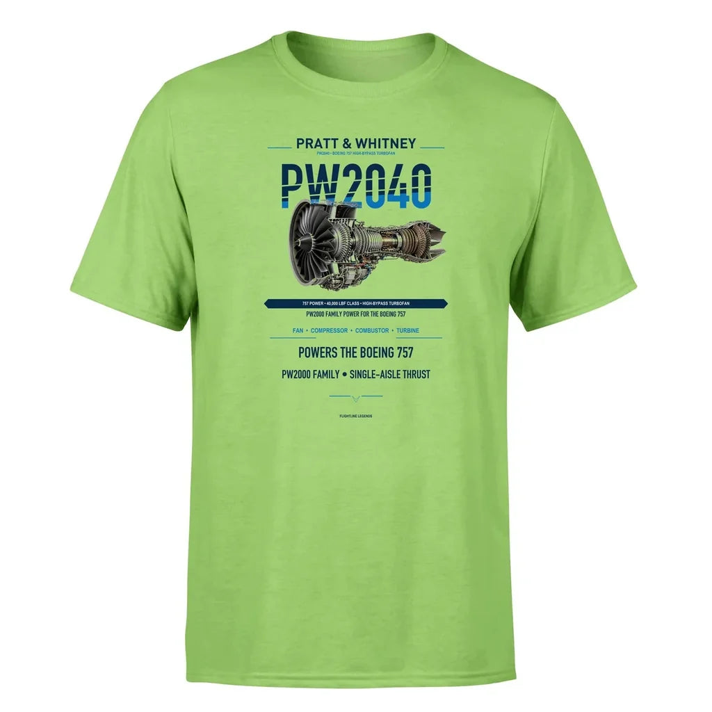 PW2040 design on light green single side