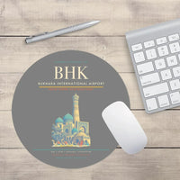 Thumbnail for Bukhara International Airport BHK Mouse-Pad Round - Gray