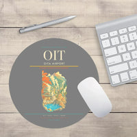 Thumbnail for Oita Airport (OIT) design on gray round mouse pad