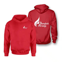 Thumbnail for Bangkok Airways Airlines logo on red double side hoodie