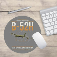 Thumbnail for B-52H Stratofortress design on gray round mouse pad