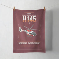Thumbnail for Airbus H145 D3 design on dark red towel