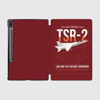 Thumbnail for BAC TSR-2 design on dark red samsung tablet tablet case