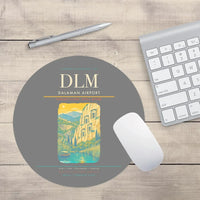 Thumbnail for Dalaman Airport (DLM) design on gray round mouse pad