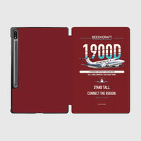 Thumbnail for Beechcraft 1900D design on dark red samsung tablet tablet case