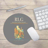 Thumbnail for Rostock-Laage Airport (RLG) design on gray round mouse pad