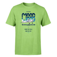 Thumbnail for Cessna A188B AgTruck design on light green t-shirt, single-side print
