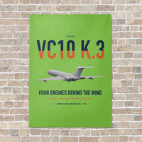 Thumbnail for Vickers VC10 K.3 vertical canvas print - no frame - light green background