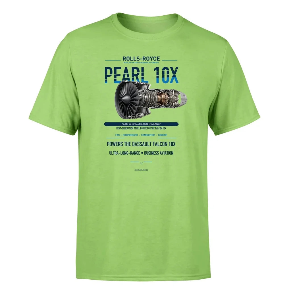 PEARL 10X design on light green single side